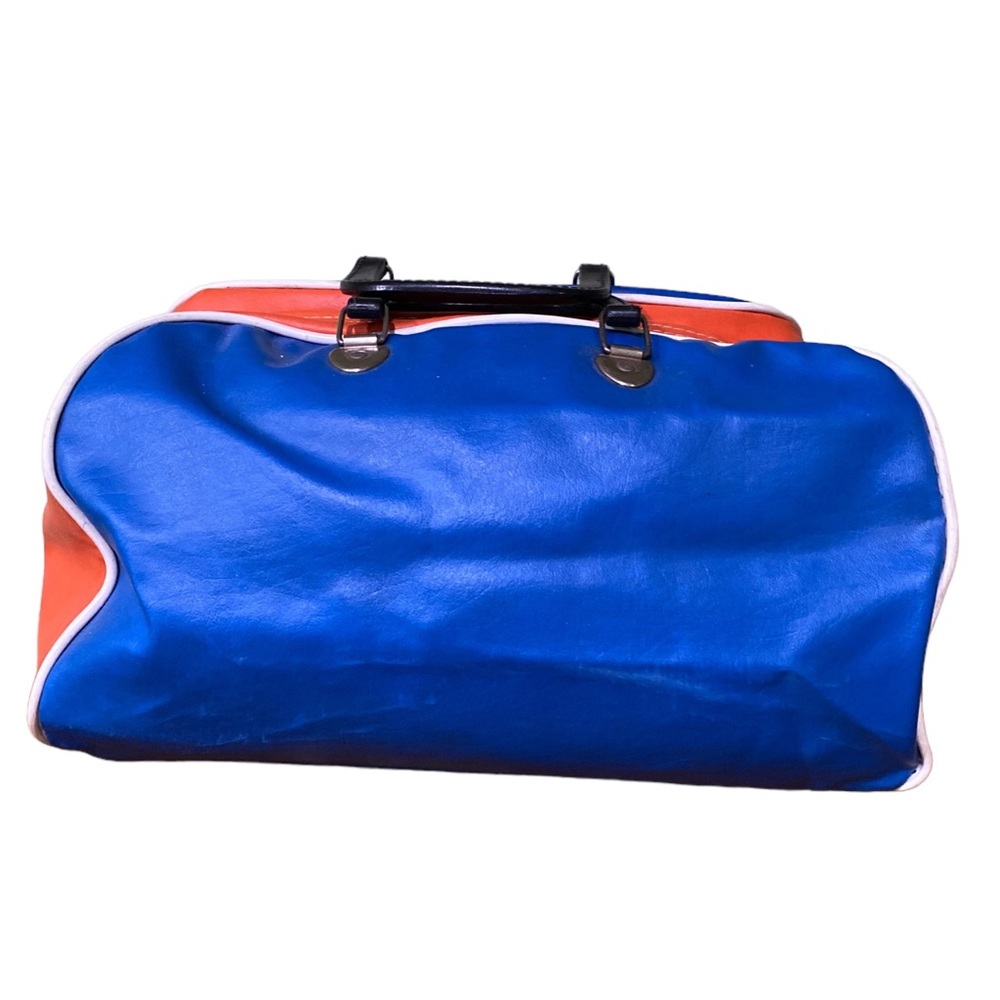 1970's Old School Color Block Vinyl Gym Bag Gem